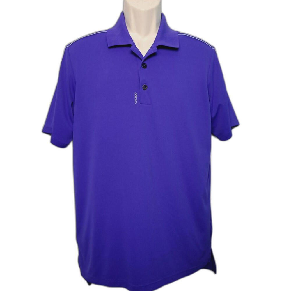 Adidas Golf Mens Short Sleeve‎ Purple Polo Size Adult M Pre Owned Athletic